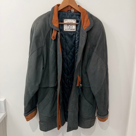 Kristin Paige Sportswear Jackets & Blazers - Vintage Women’s 100% Leather Jacket Oversized 90s Coat